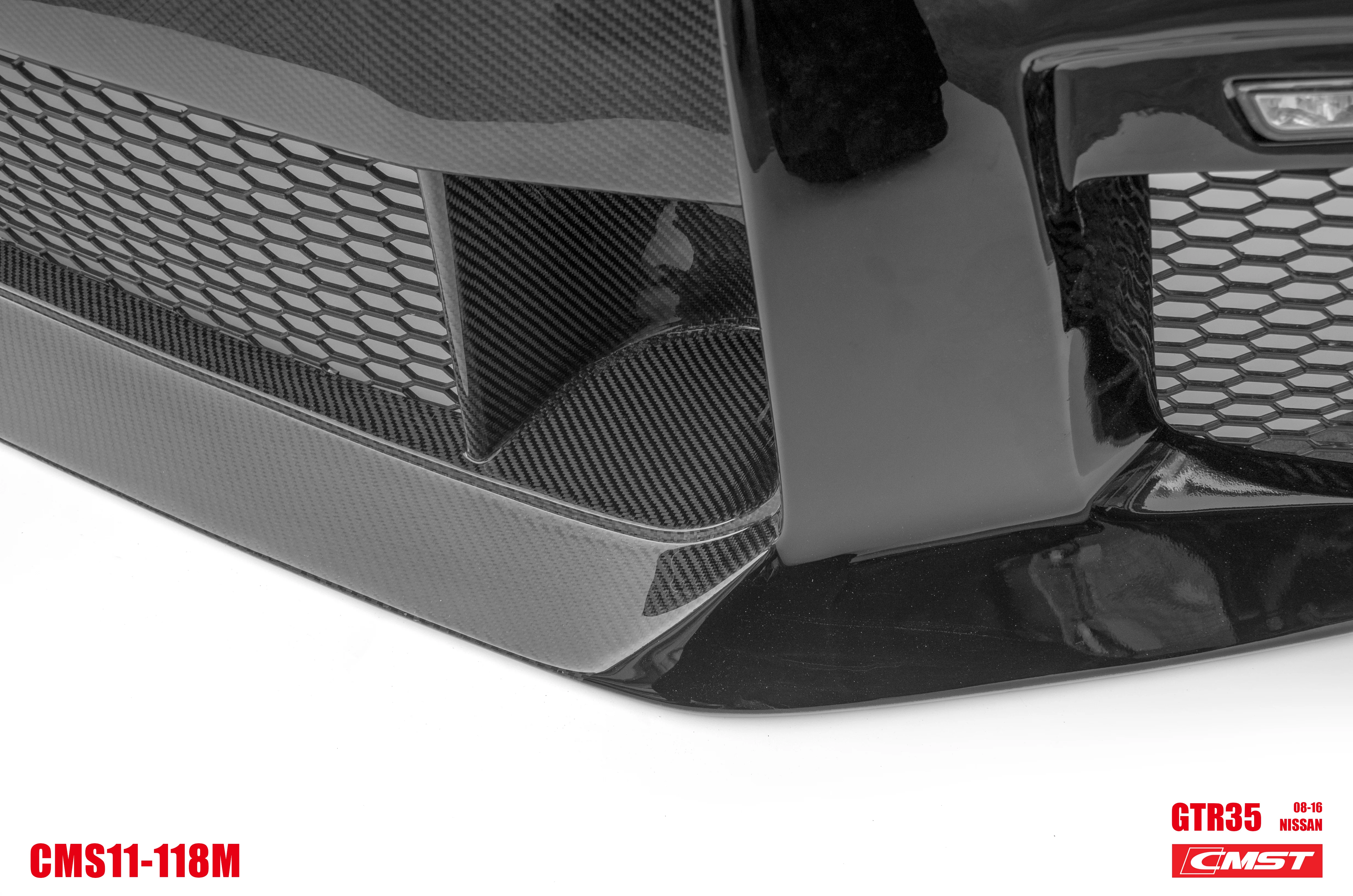 CMST Tuning Stage 2 Front Bumper & Front Lip for Nissan GTR GT-R R35 2008-2016 Facelift Conversion Kit Carbon Fiber / FRP - Image 9