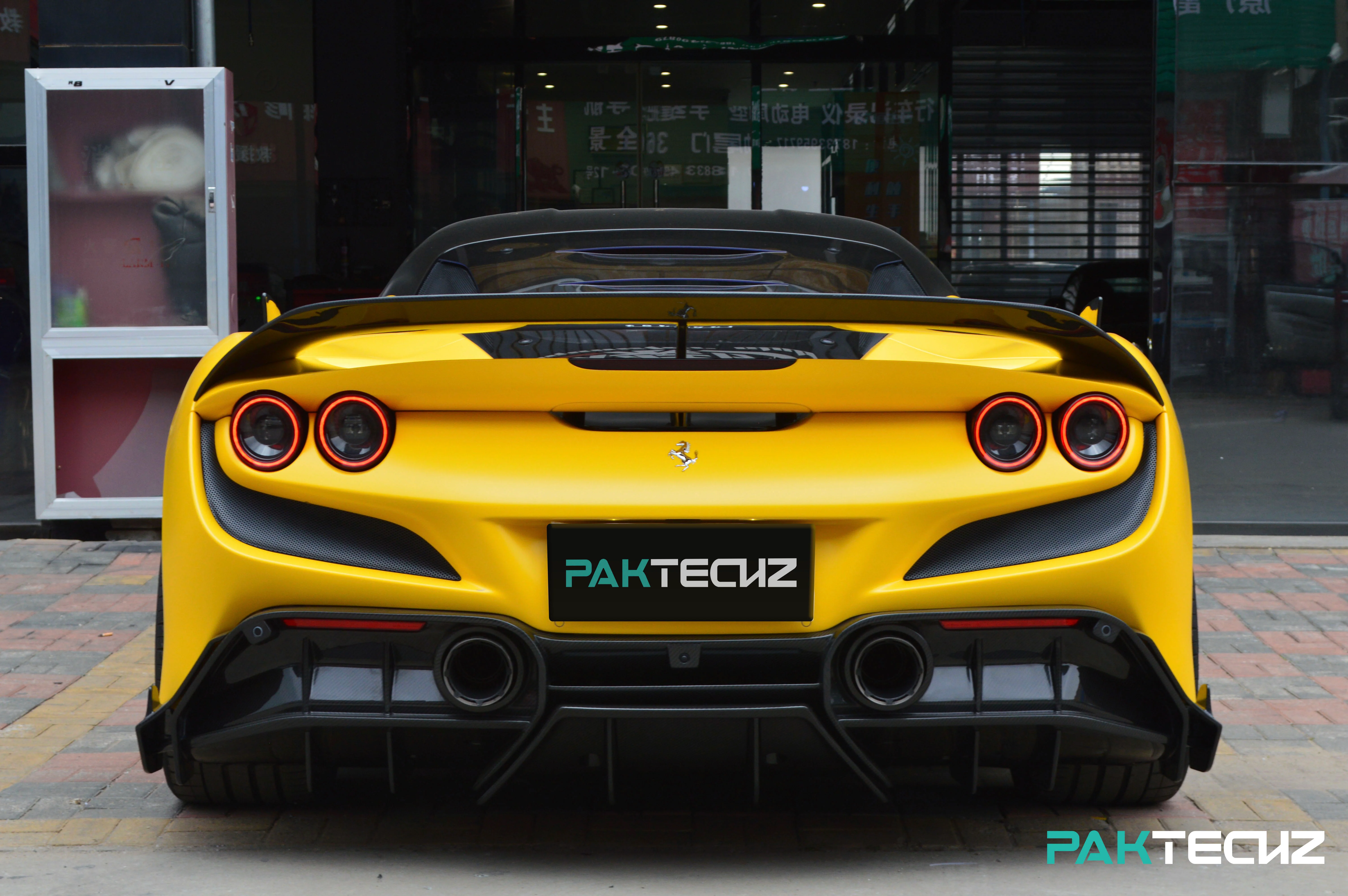Ferrari F8 Paktechz Full Dry Carbon Aerodynamics kit - Image 15