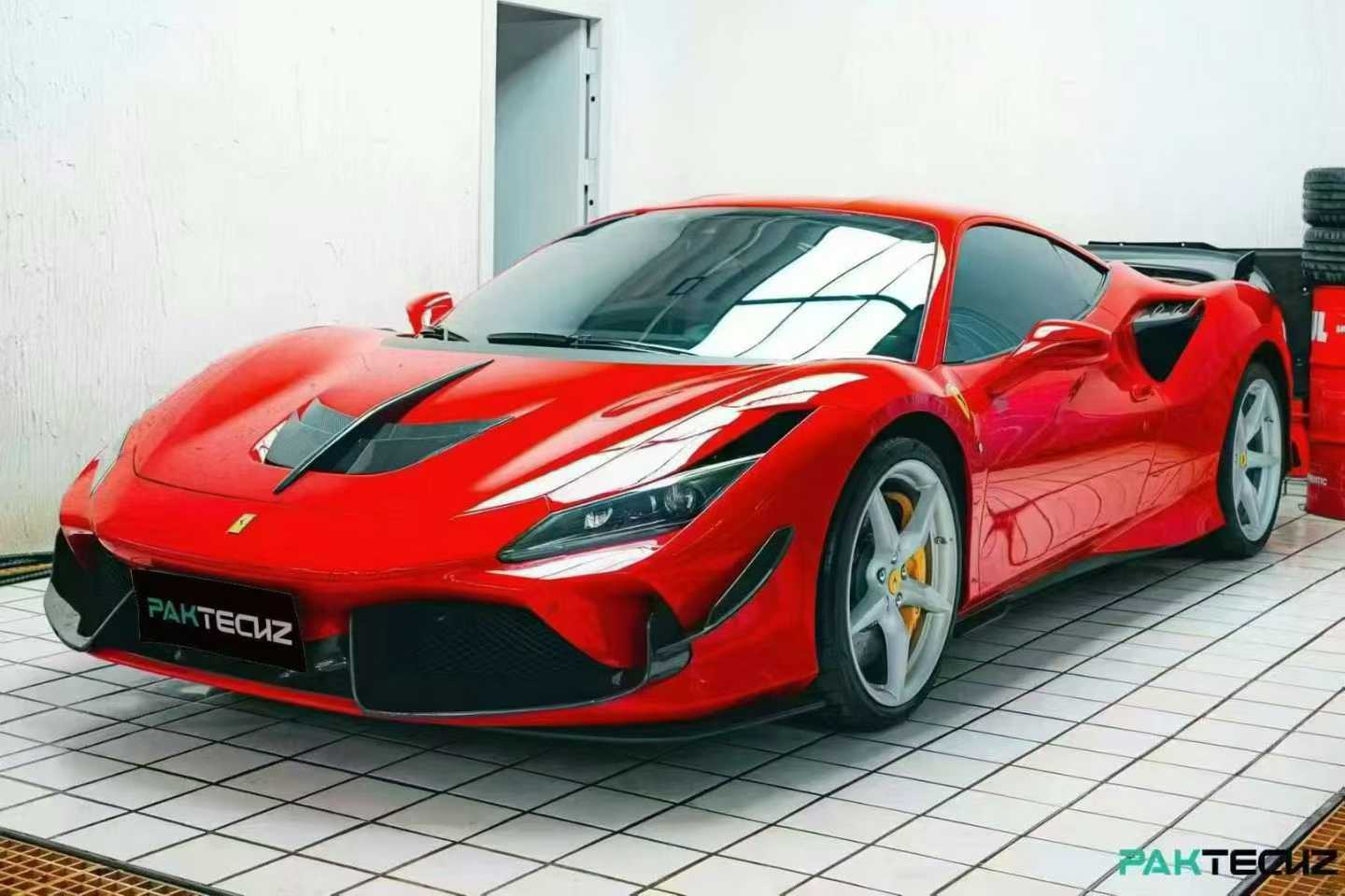 Ferrari F8 Paktechz Full Dry Carbon Aerodynamics kit - Image 52