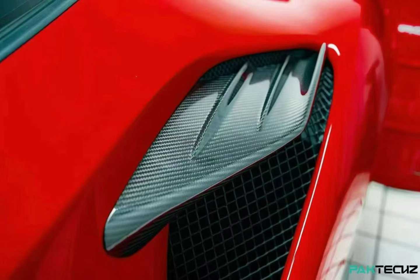 Ferrari F8 Paktechz Full Dry Carbon Aerodynamics kit - Image 55