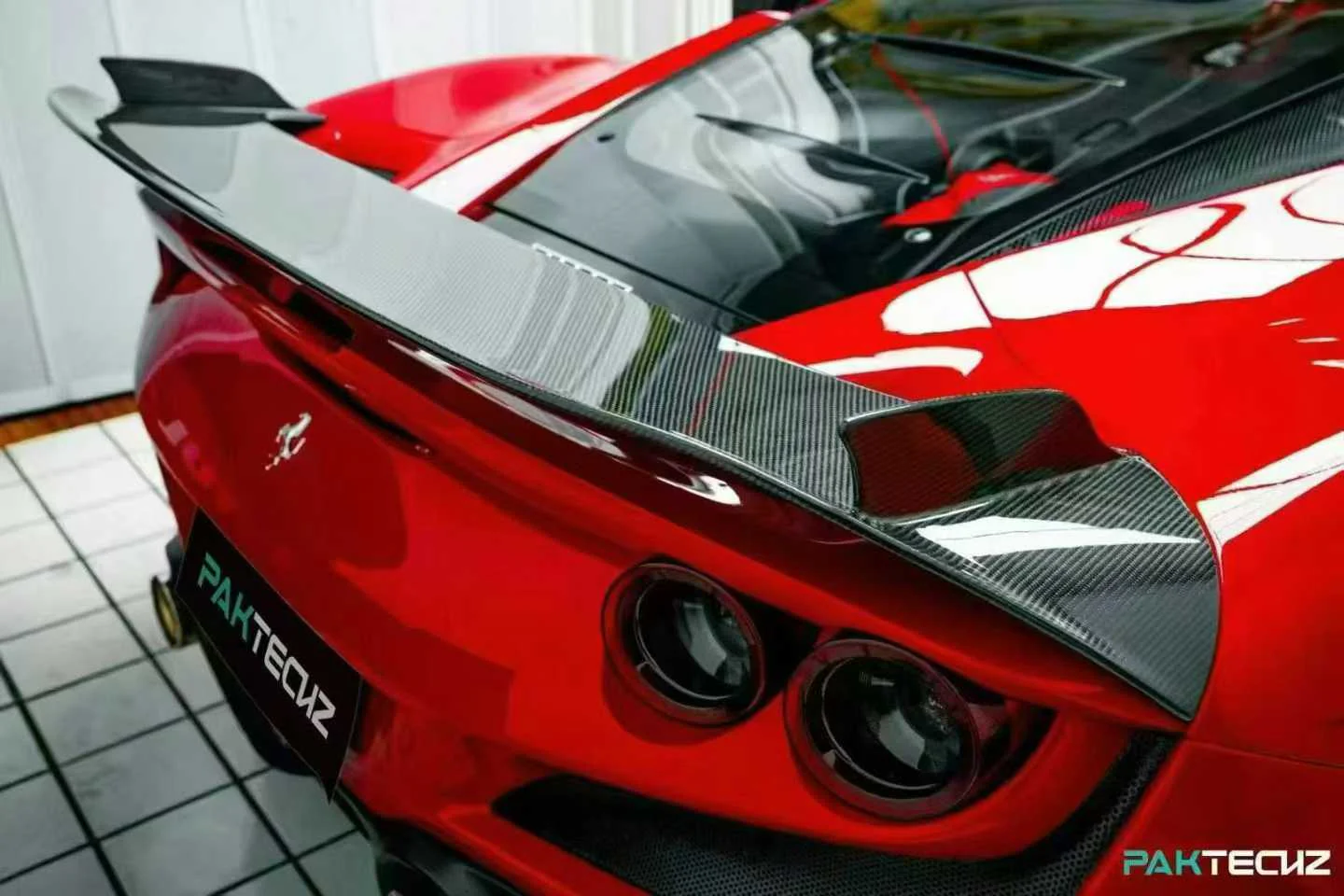 Ferrari F8 Paktechz Full Dry Carbon Aerodynamics kit - Image 56
