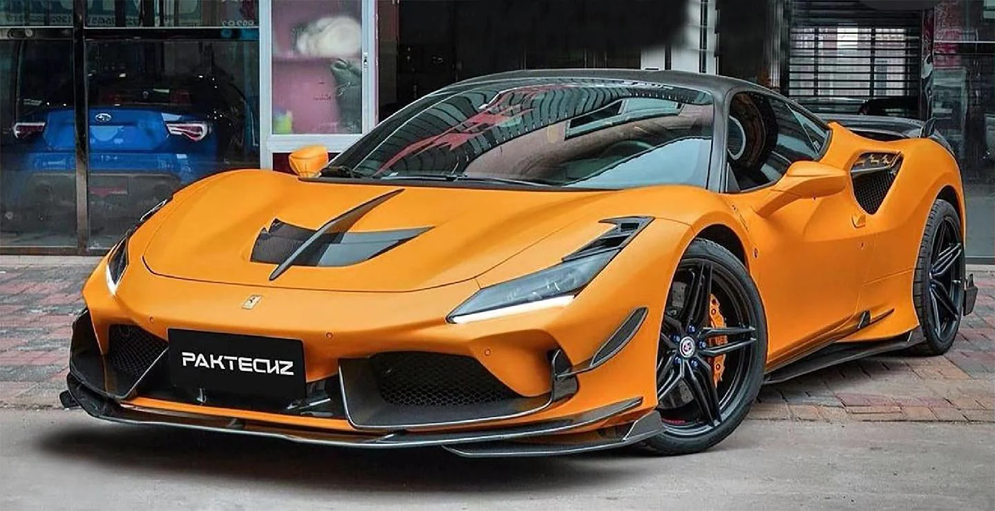 Ferrari F8 Paktechz Full Dry Carbon Aerodynamics kit - Image 60