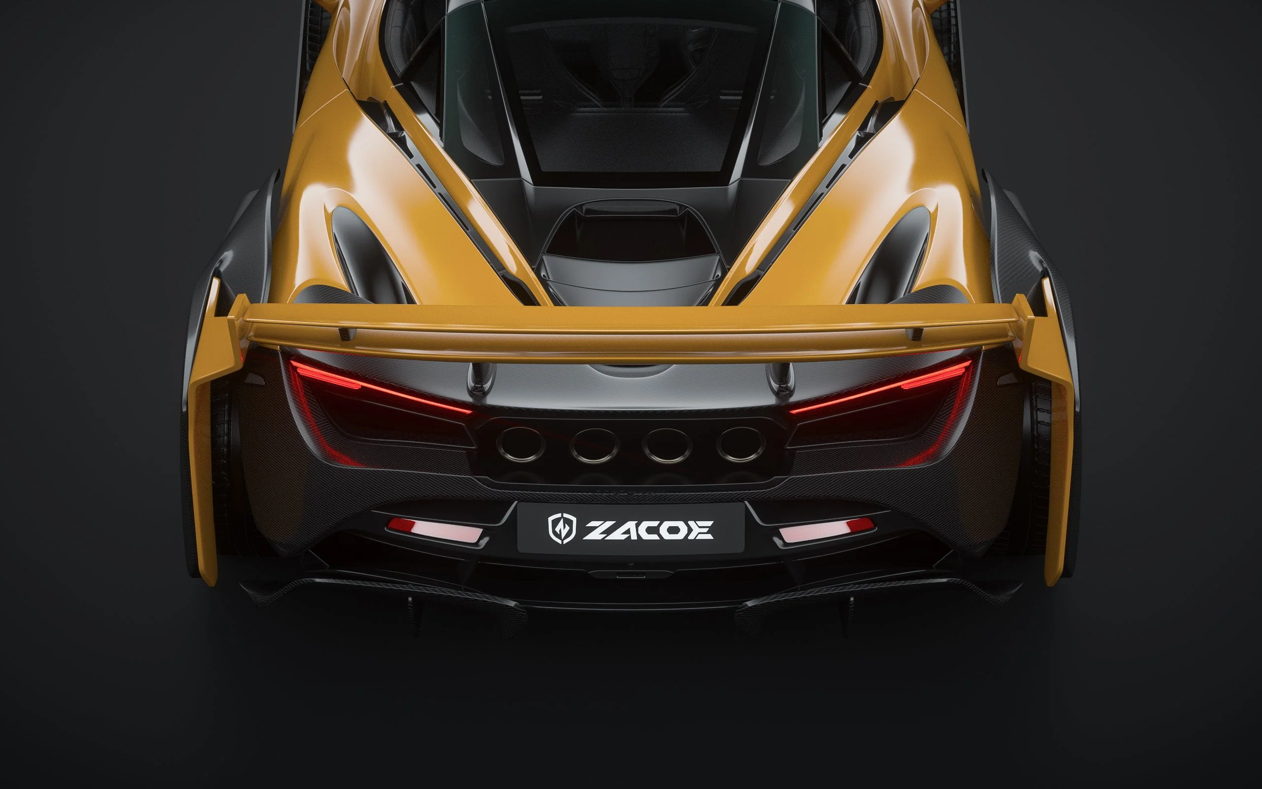 ZACOE McLaren 720s Galaxy Carbon Fibre Wide Body Kit (43pcs/set) - Image 47