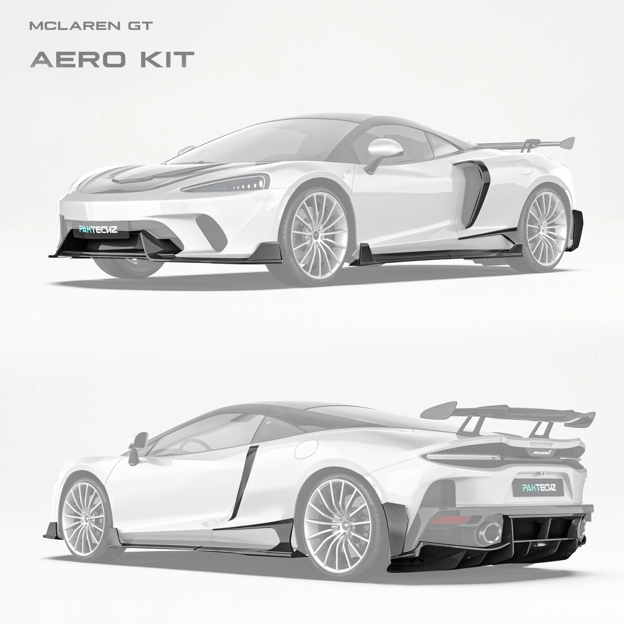 Mclaren GT Paktechz Full Dry Carbon Aerodynamics Kit - Image 11