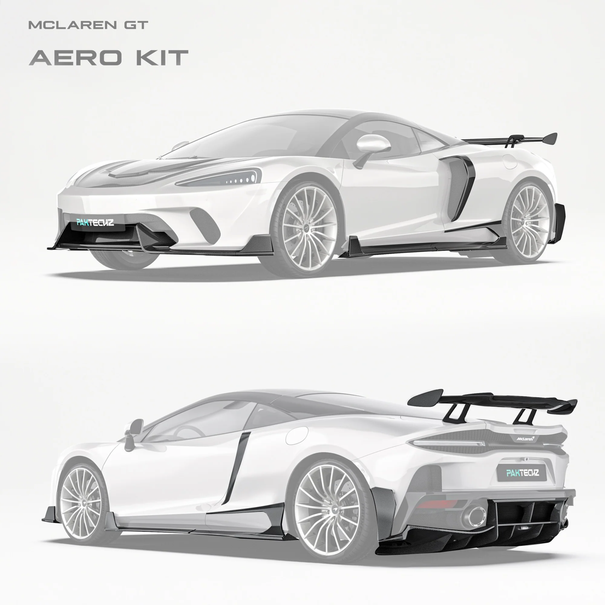 Mclaren GT Paktechz Full Dry Carbon Aerodynamics Kit - Image 12