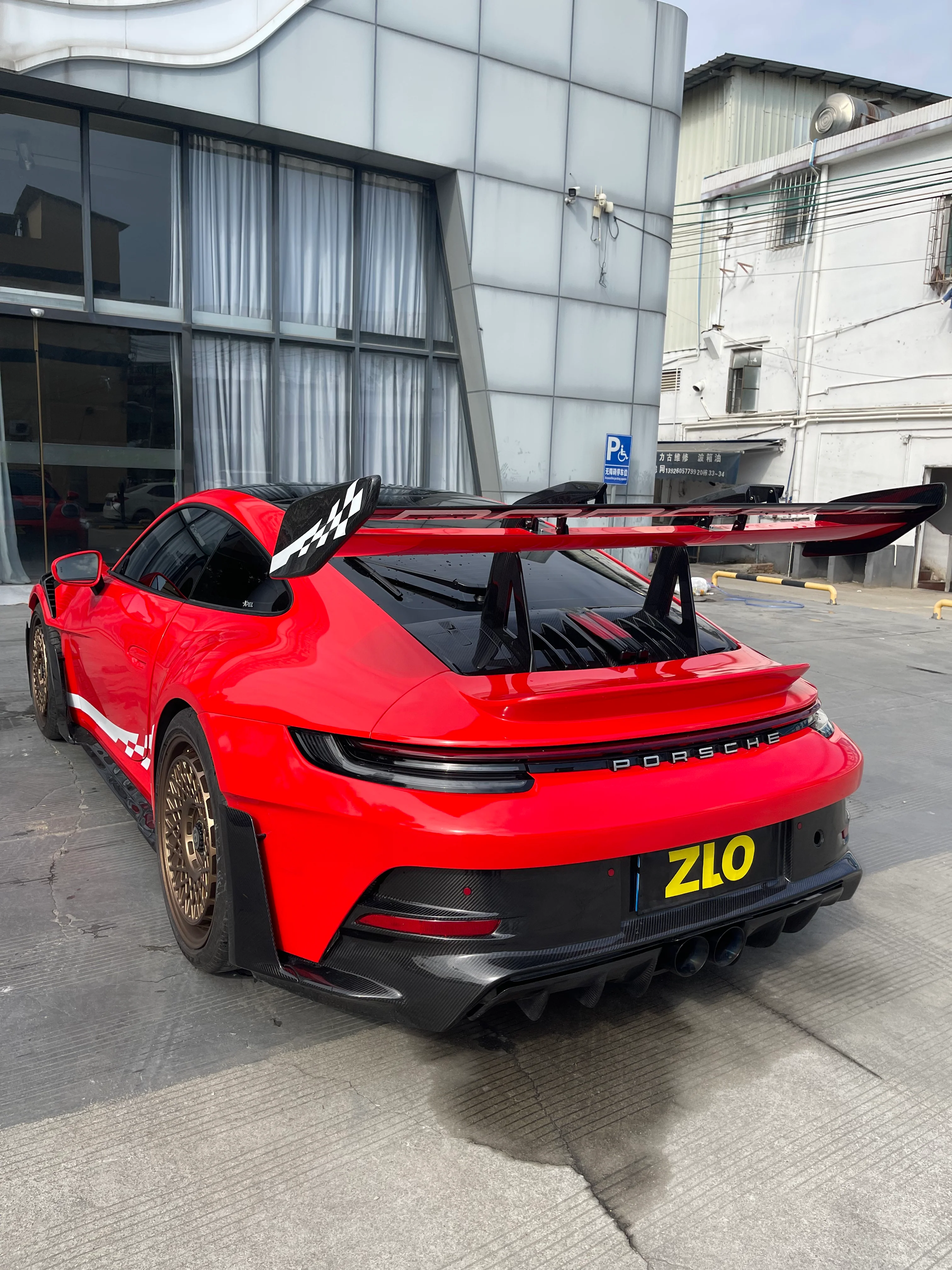 Porsche 911 992.1 Upgrade to GT3 RS Full PP Polypropylene + Dry-Carbon Fibre Conversion Kit - Image 36