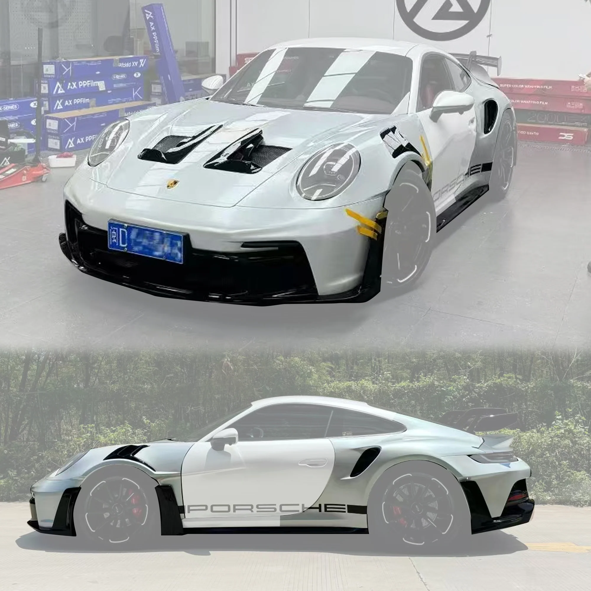 Porsche 911 992.1 Upgrade to GT3 RS Full PP Polypropylene + Dry-Carbon Fibre Conversion Kit - Image 39