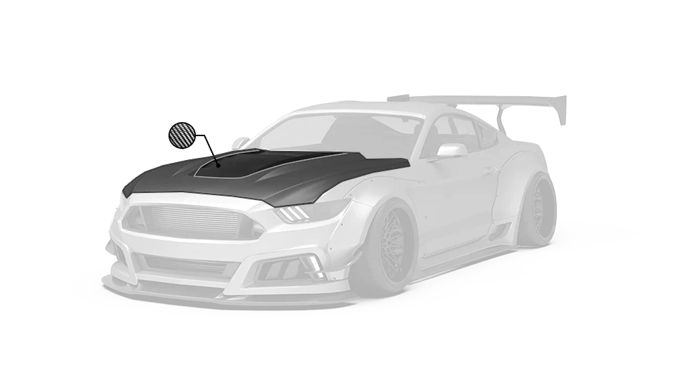 Robot Craftsman Ford Mustang V2 Hood / Bonnet (S550.1) - Image 3