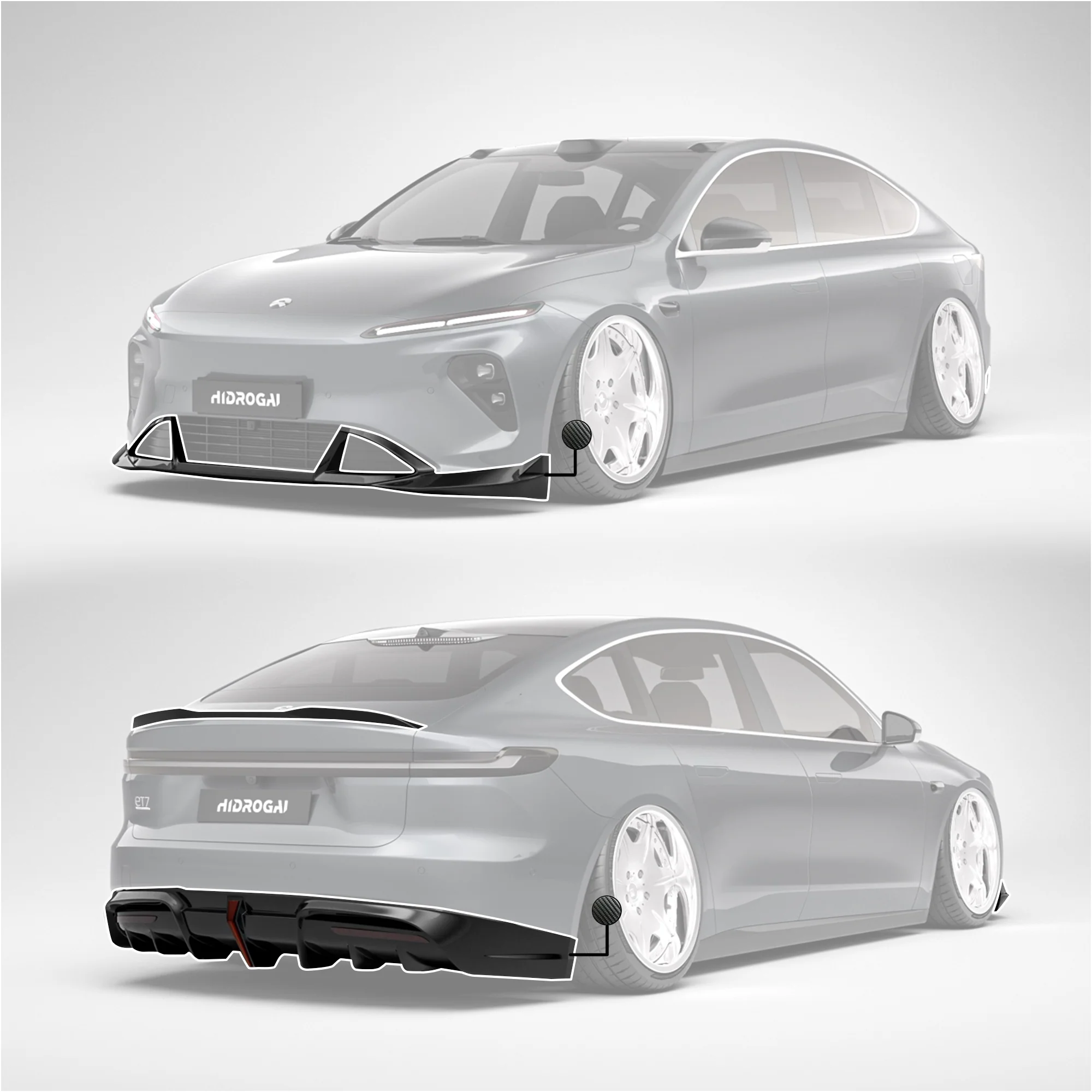Robot NIO ET7 Lowline Bodykit (Hydrogai Series) - Image 16