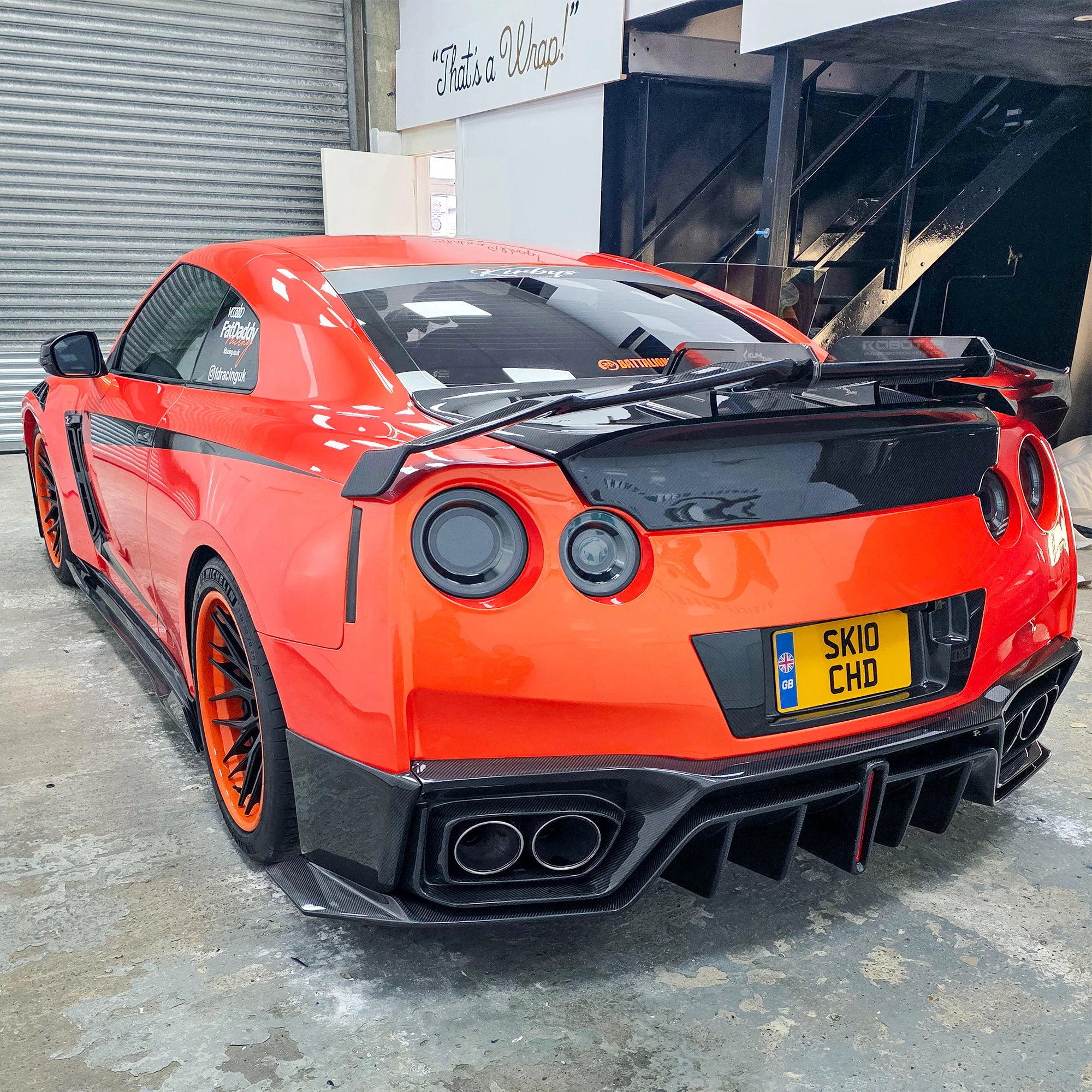 Robot Craftsman Nissan GTR Narrowbody R35 Rear Diffuser - Image 14