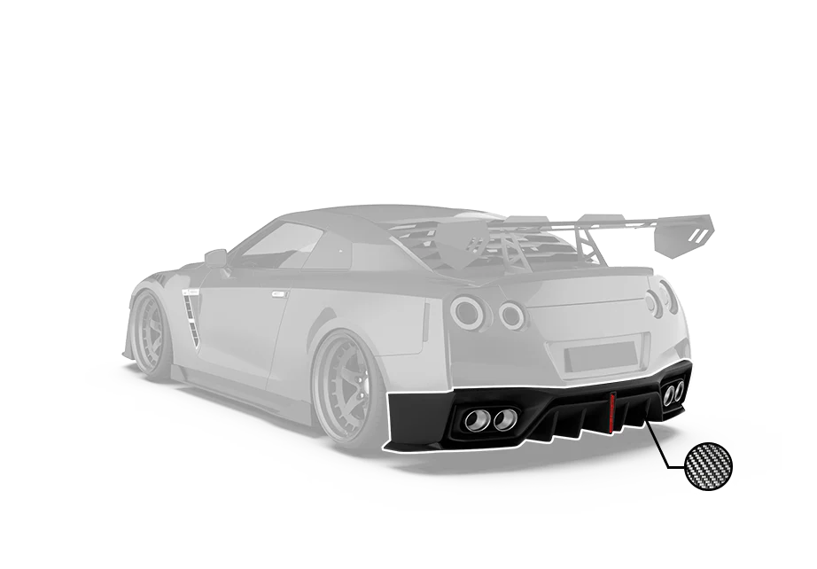 Robot Craftsman Nissan GTR Narrowbody R35 Rear Diffuser - Image 20