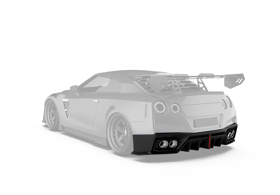 Robot Craftsman Nissan GTR Narrowbody R35 Rear Diffuser - Image 21
