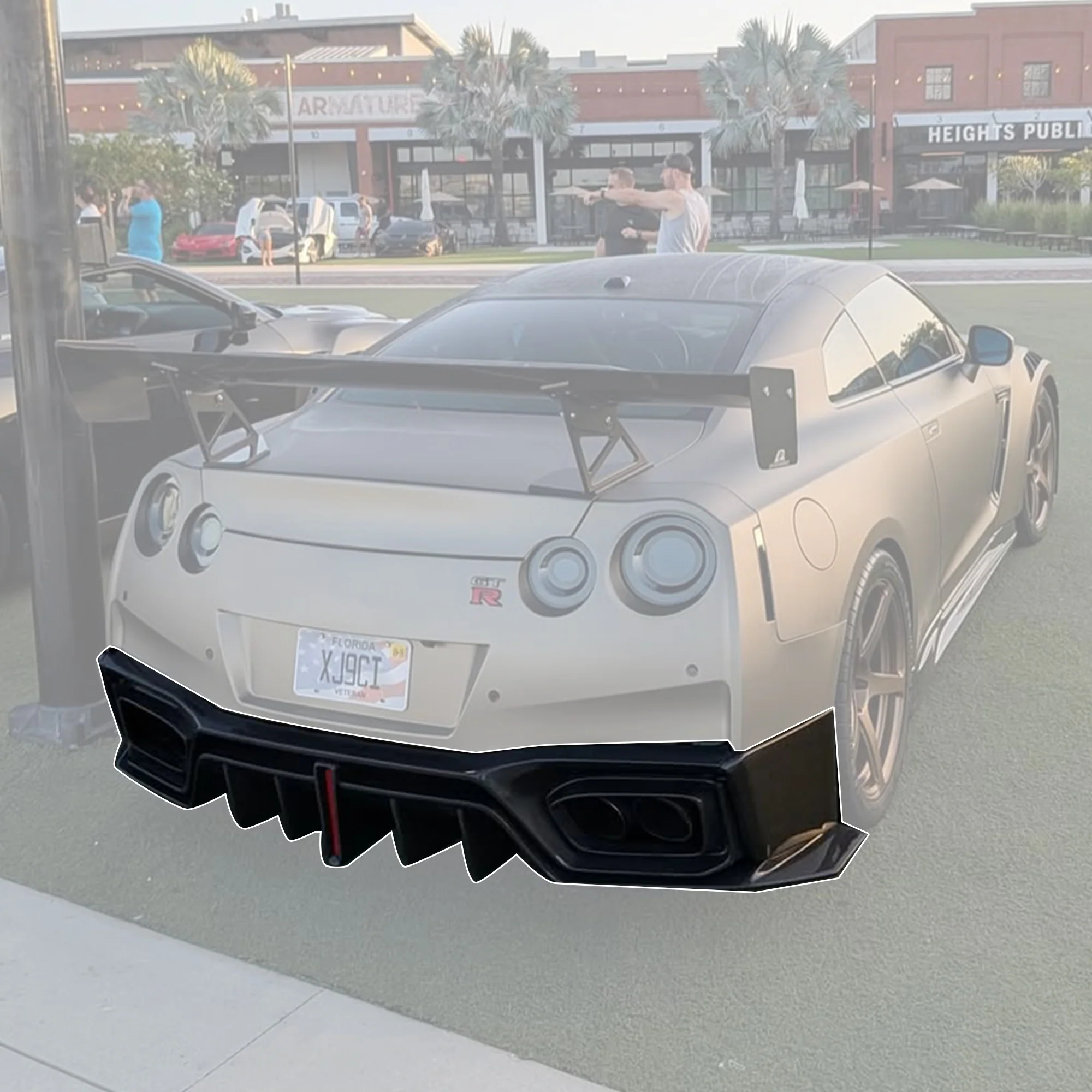 Robot Craftsman Nissan GTR Narrowbody R35 Rear Diffuser - Image 4
