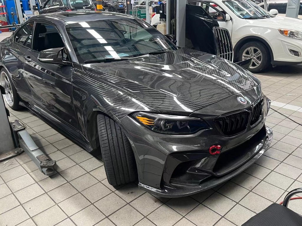 TAKD Double-sided Pre-preg Carbon Hood for BMW M2 / M2C F87 2016-2021 - Image 5