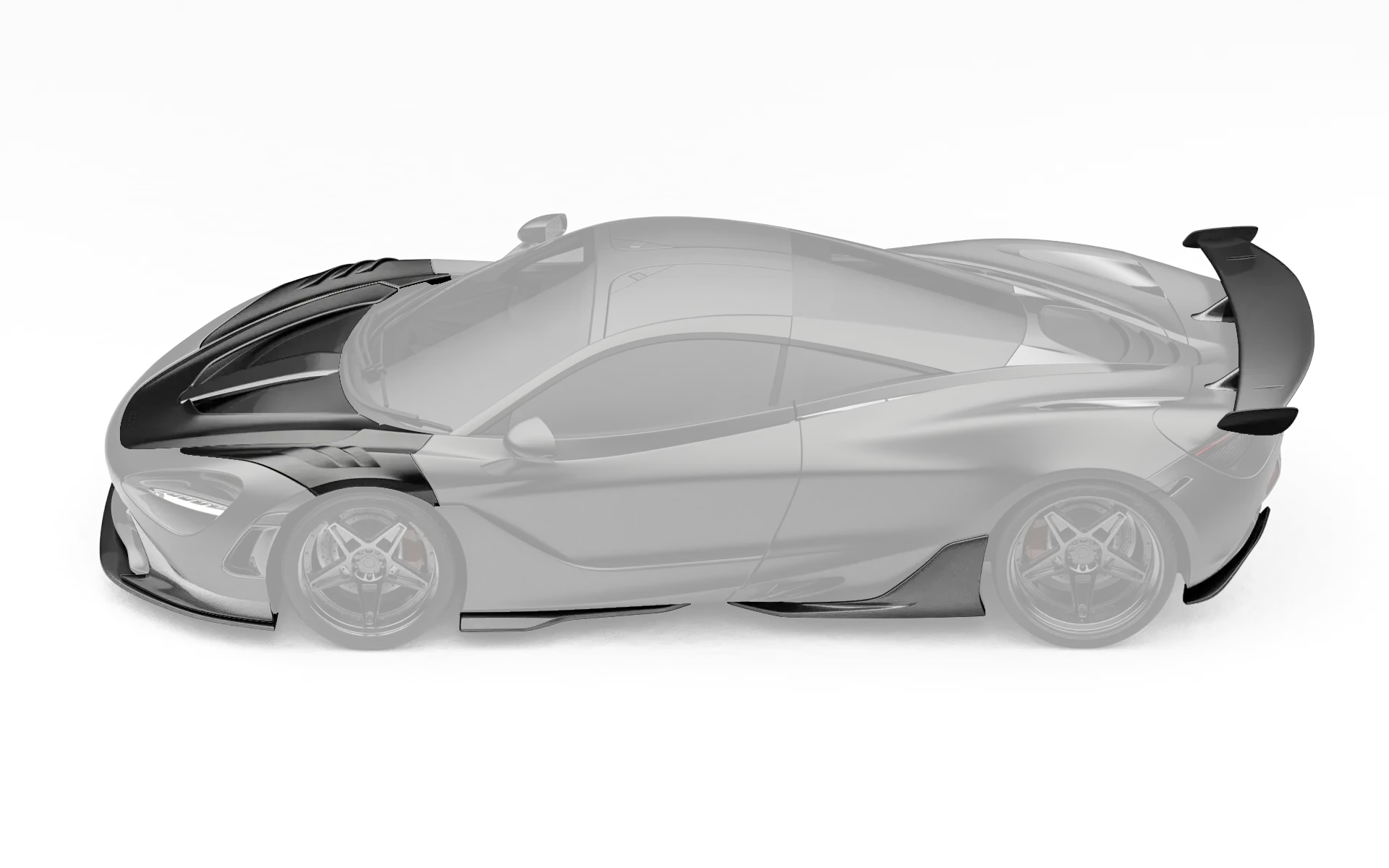 ZACOE McLaren 720s  Carbon Fibre  Body Kit (16pcs/set) - Image 11