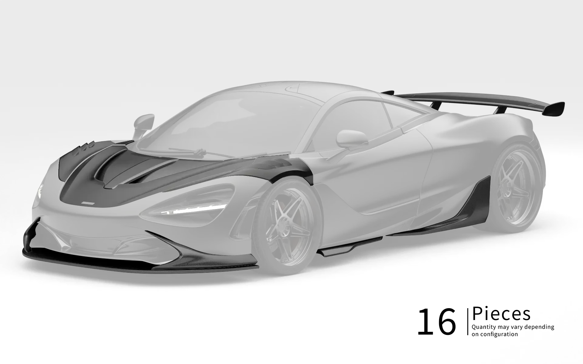 ZACOE McLaren 720s  Carbon Fibre  Body Kit (16pcs/set) - Image 17